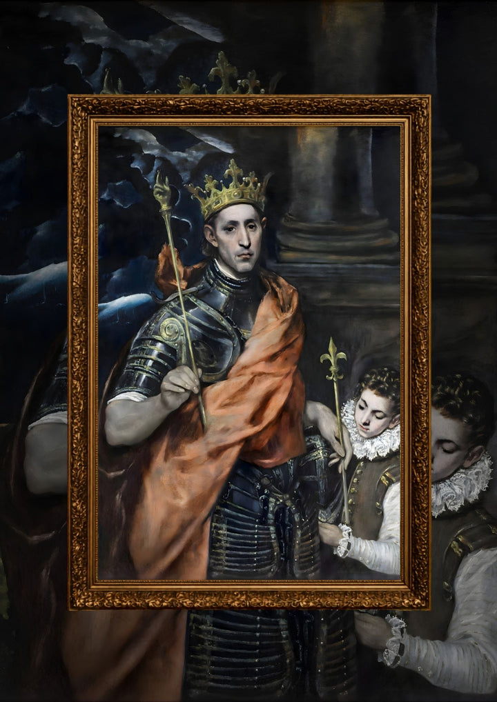 Saint Louis, roi de France, et un page Waldhari