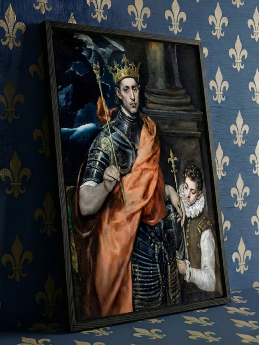 Saint Louis, roi de France, et un page Waldhari