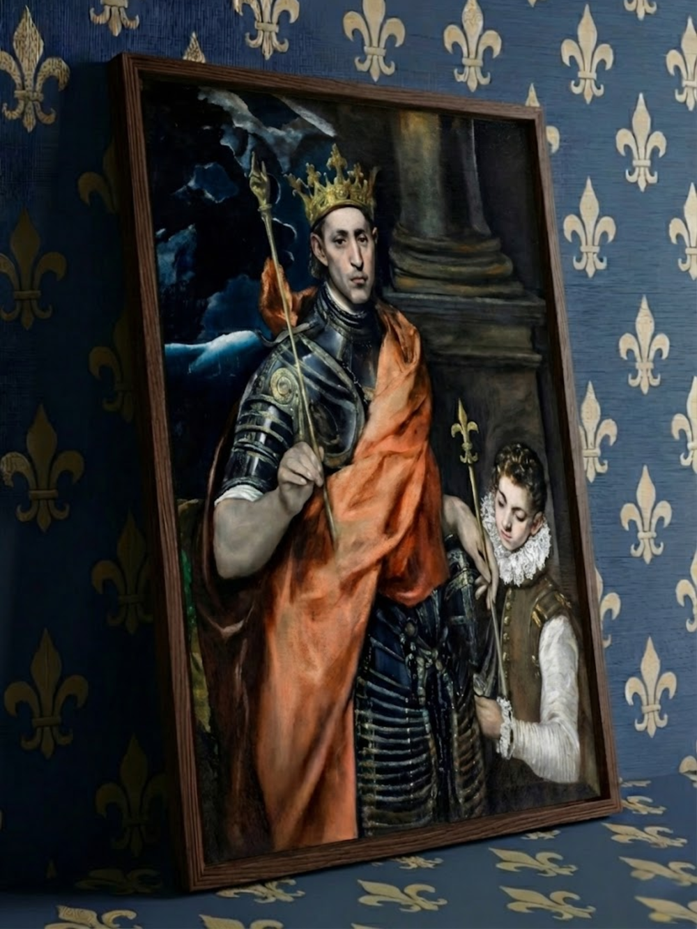 Saint Louis, roi de France, et un page Waldhari