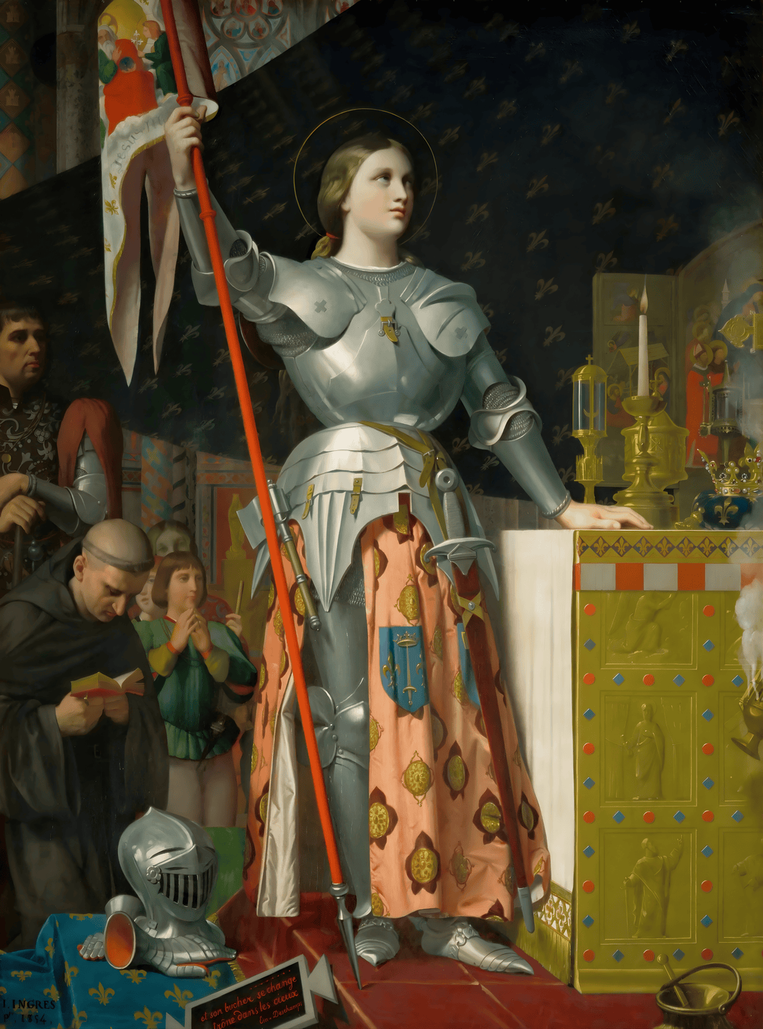 Jeanne d'Arc au sacre du roi Charles VII Waldhari